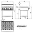 Cookrite 6 Burner Cook Top and Stand AT80G6B-F